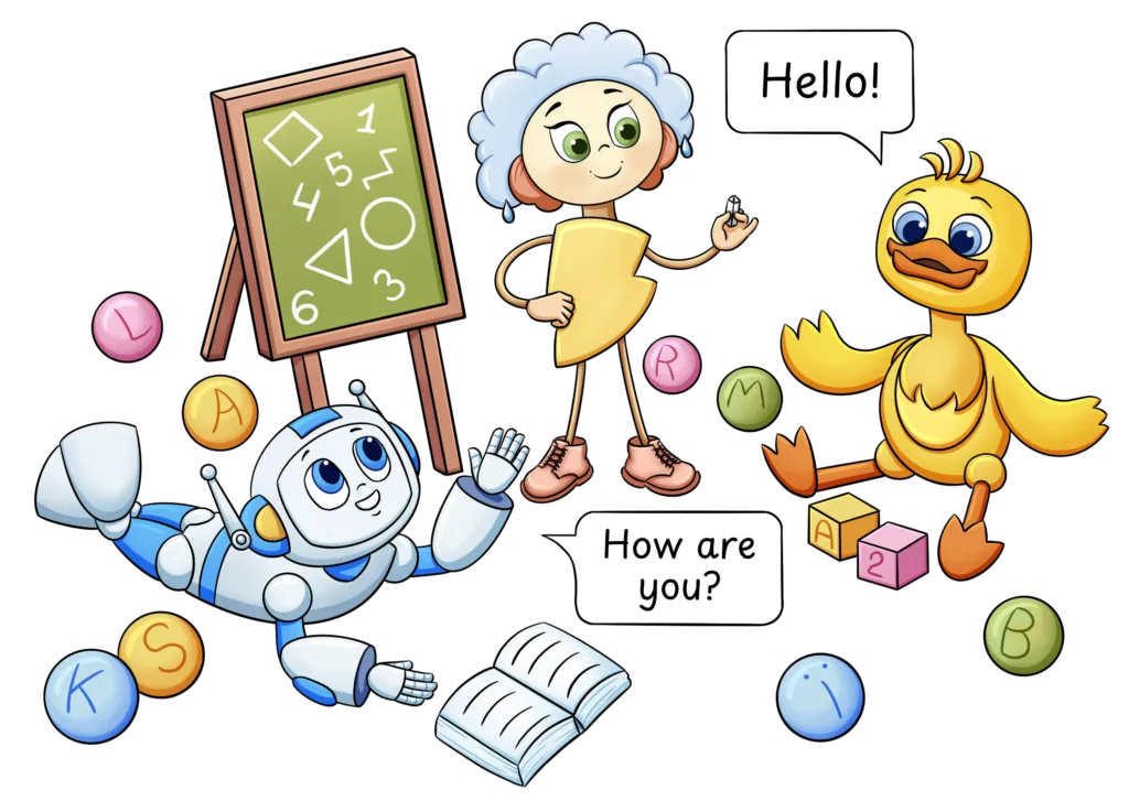 Персонажі Intellect Baby навчаються разом